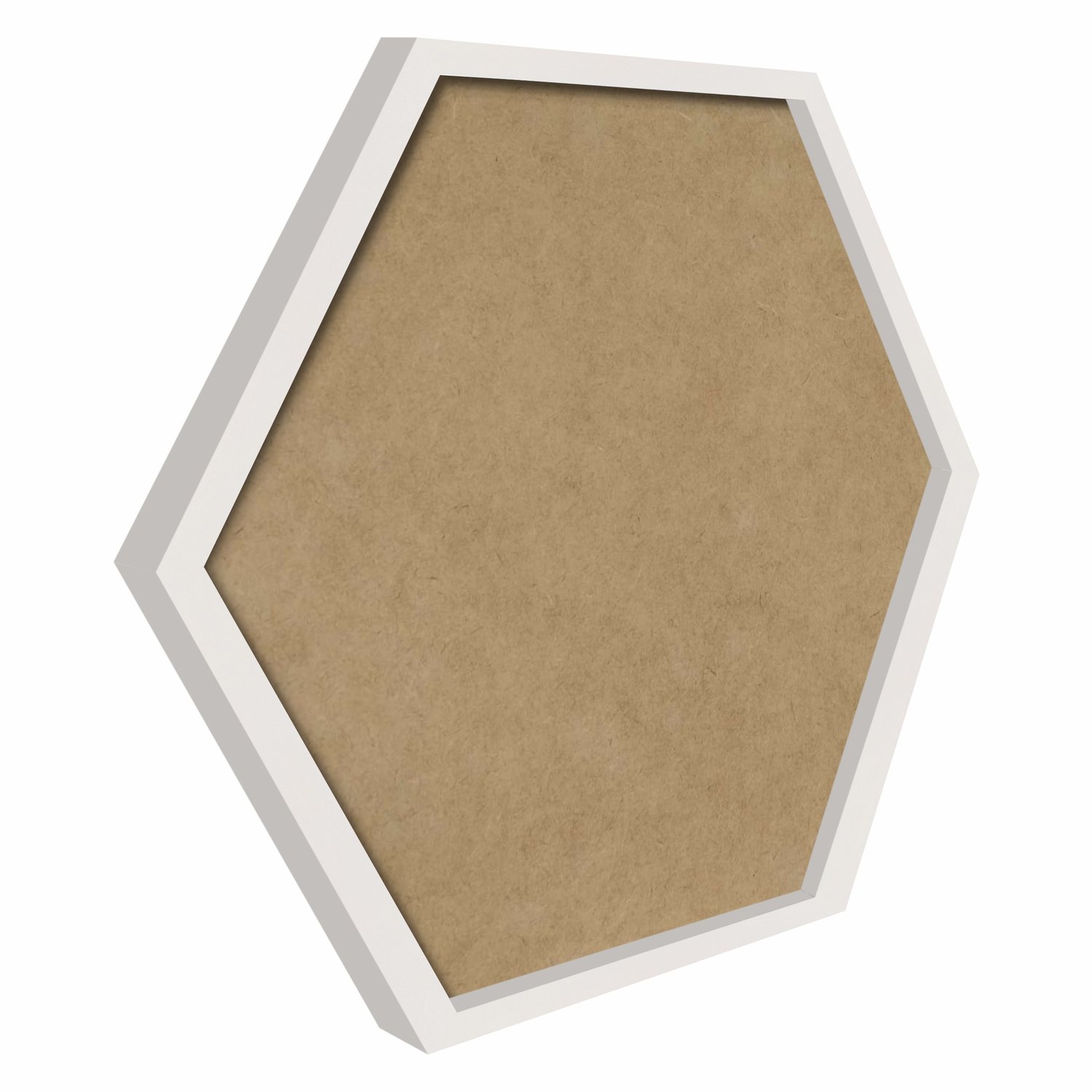 Moldura Hexagonal Lisa Revestida Para Quadros Fundo Mdf 2x2 Kiaga