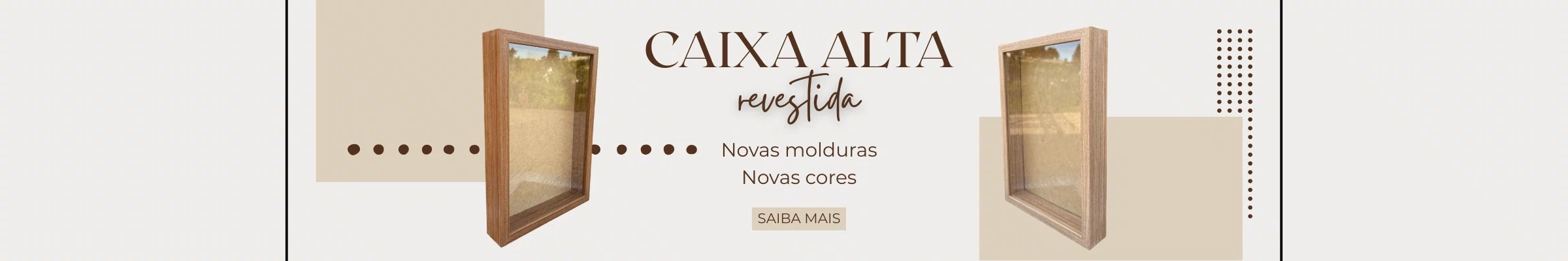Caixa alta revestida