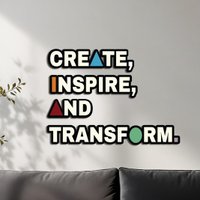 Quadros Decorativos em Alto Relevo de Frases