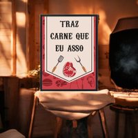 Quadros Decorativos com Frases de Churrasco