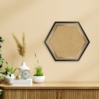 Molduras Hexagonais com MDF