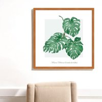 Quadros Decorativos de Folhagens e Flores Tropicais