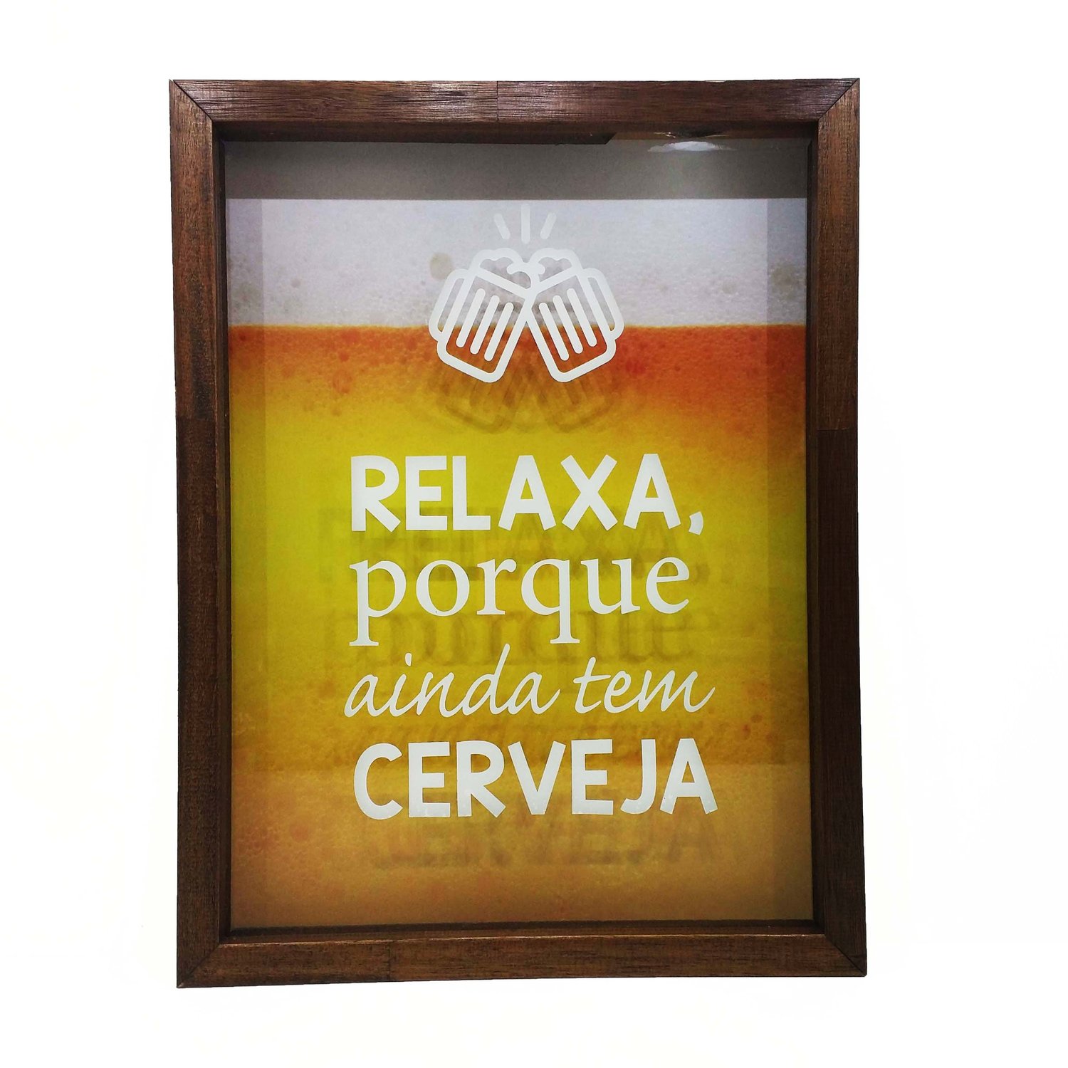 Aplique De Parede Ou Moldura De Porta Friends Mdf Amarelo- Quadro