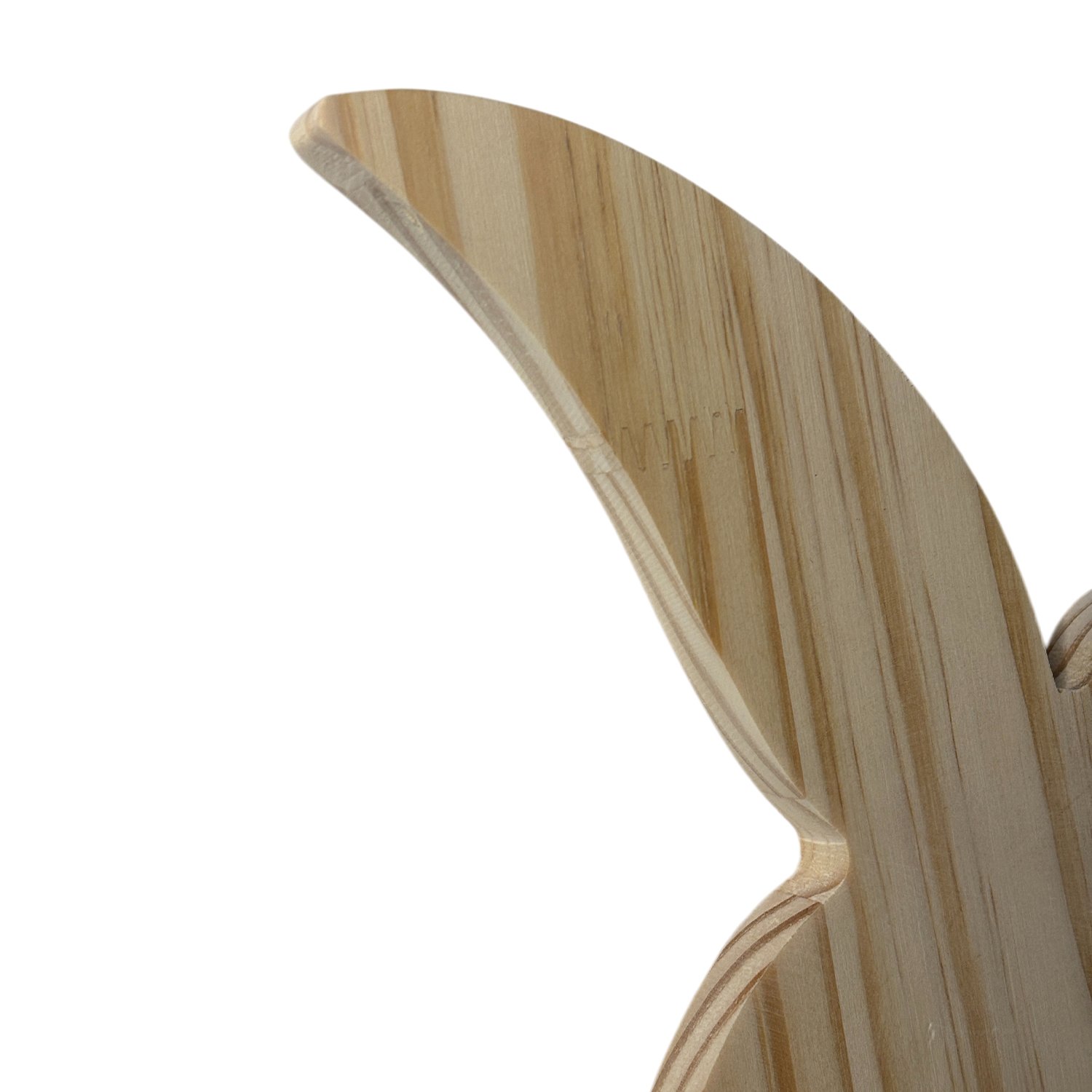 Conjunto 4 Pássaros Decorativos Escultura de Parede Estilo Minimalista em Madeira Pinus