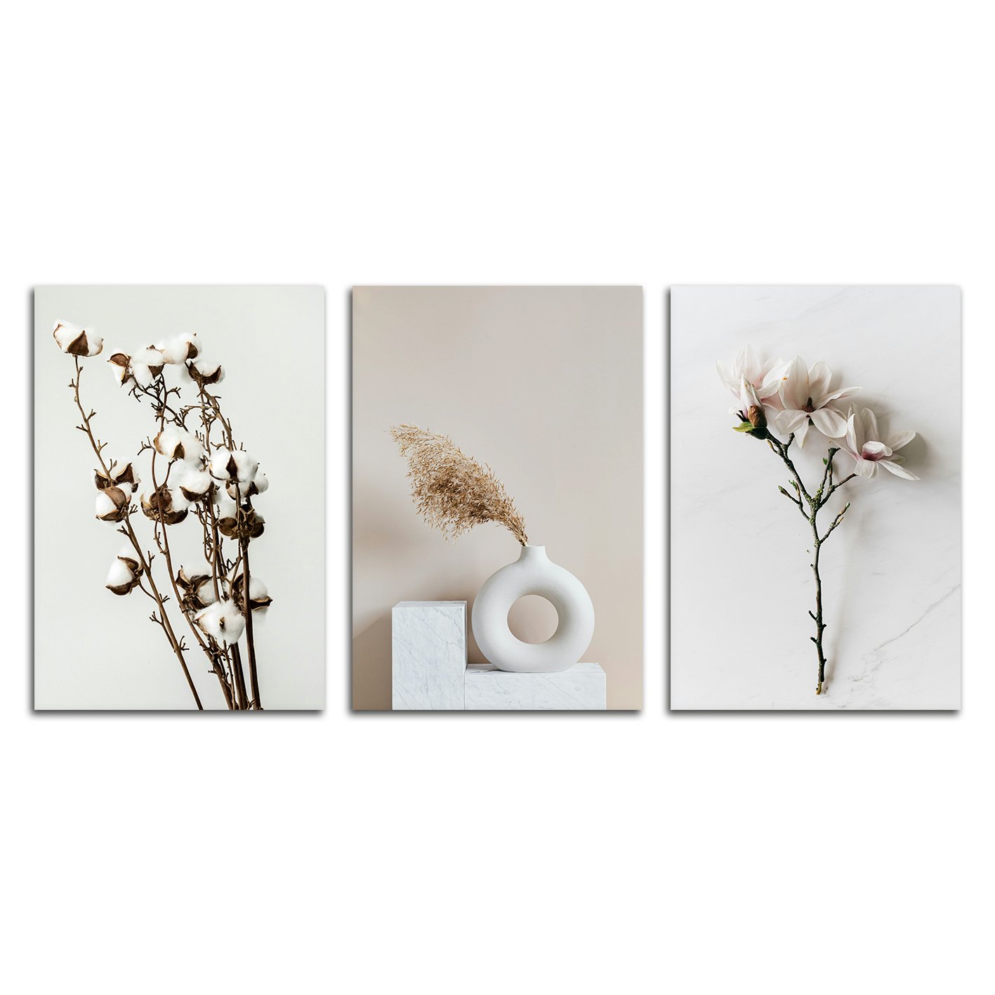 Kit 3 Placas Decorativas natureza Minimalista