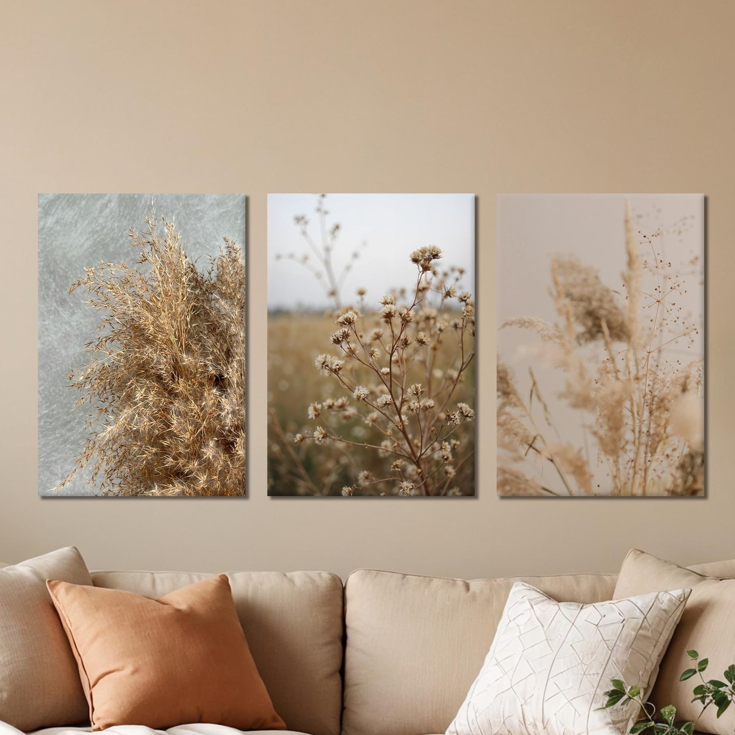 Kit 3 Placas Decorativas natureza Minimalista