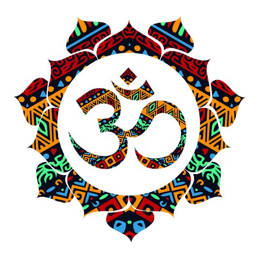 Placa Decorativa Simbolo do Hinduismo Mandala