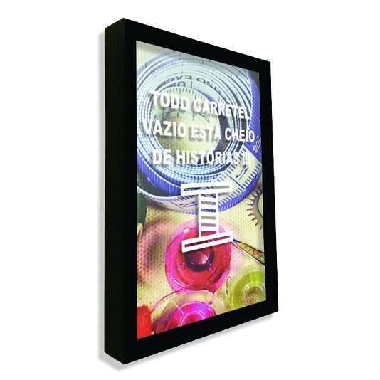 Quadro Porta Recordações Todo Carretel Vazio Está Cheio de Histórias!!!