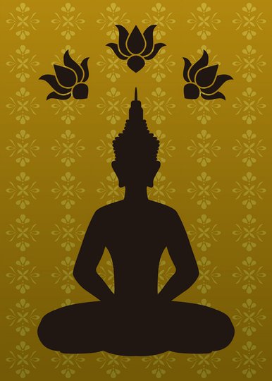 Placa Decorativa Buda Meditando
