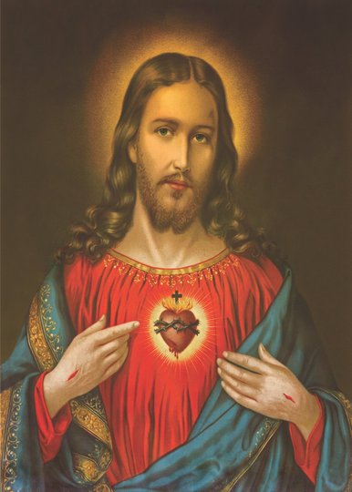 Placa Decorativa O Coração de Cristo