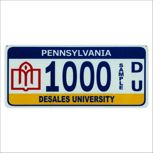 Placa Decorativa Vintage de Carro em Mdf - Pennsylvania Desales University