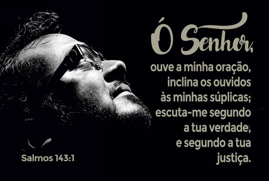 Placa Decorativa Bíblico Salmos 143:1