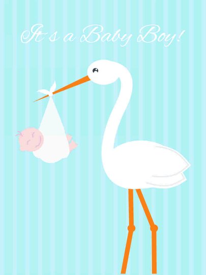 Placa Decorativa Frase It's a Baby Boy