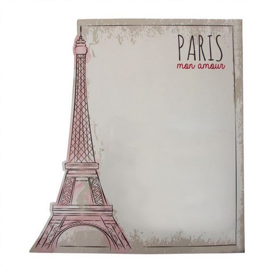 Placa de Lembretes Paris - Para escrever ou colocar fotos "Paris mon amour" - Geguton
