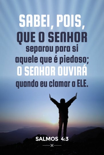 Placa Decorativa Salmos 4:3