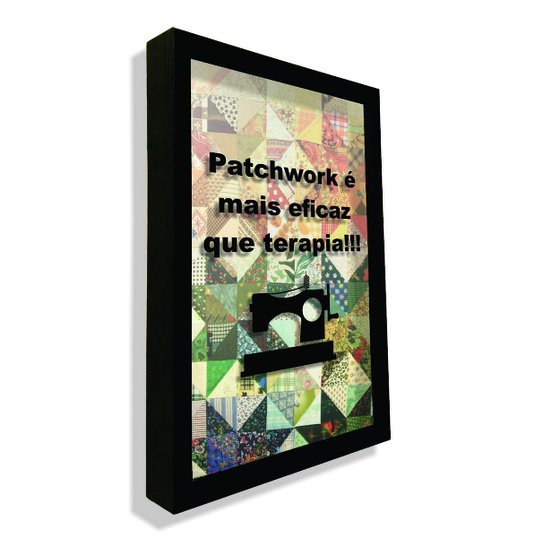 Quadro Porta Recordações Patchwork é Mais Eficaz Que Terapia!!!