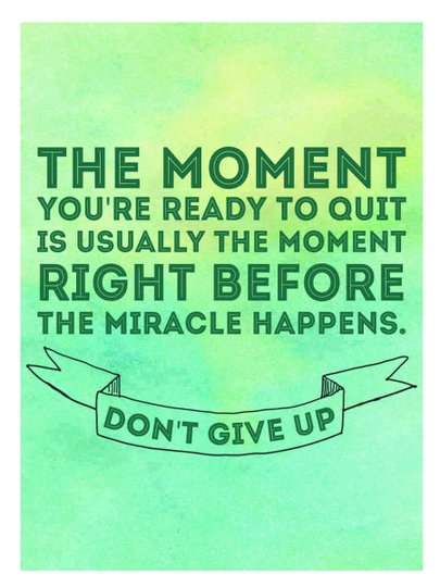 Placa Decorativa Frase Don't Give Up
