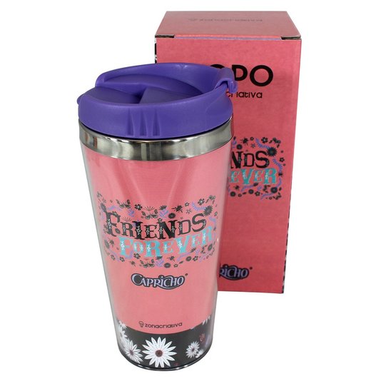 Copo Viagem Friends Forever - Capricho - ZONACRIATIVA