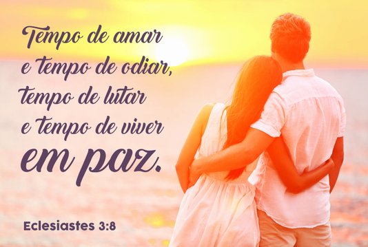 Placa Decorativa Versículo Bíblico Eclesiastes 3:8