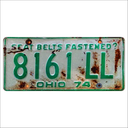 Placa Decorativa Vintage de Carro em Mdf - Seat Belts Fastener? Ohio