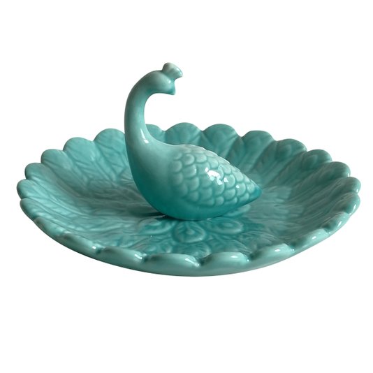Prato Decorativo de Cerâmica Peacock - URBAN