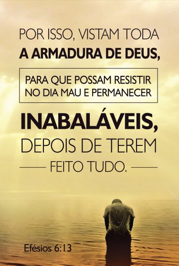 Placa Decorativa Versículo Bíblico Efésios 6:13
