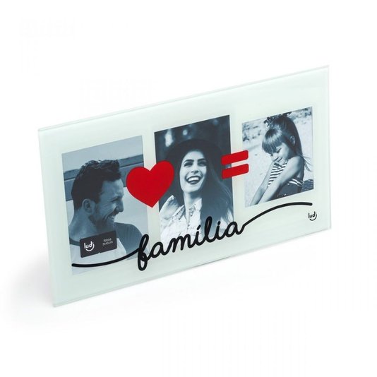 Porta Retrato Triplo Nossa Família - Decoração - LUDI