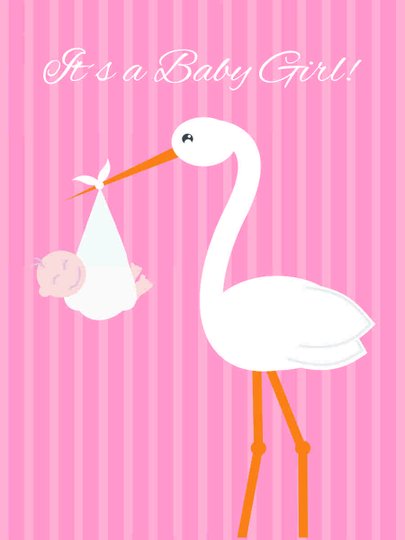 Placa Decorativa Frase It's a baby Girl