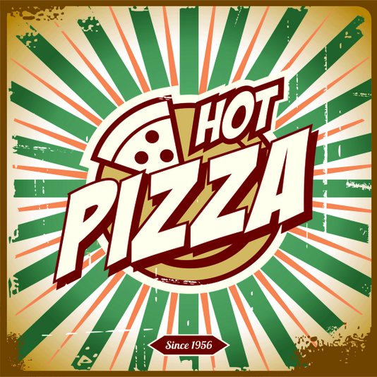 Placa Decorativa Hot Pizza
