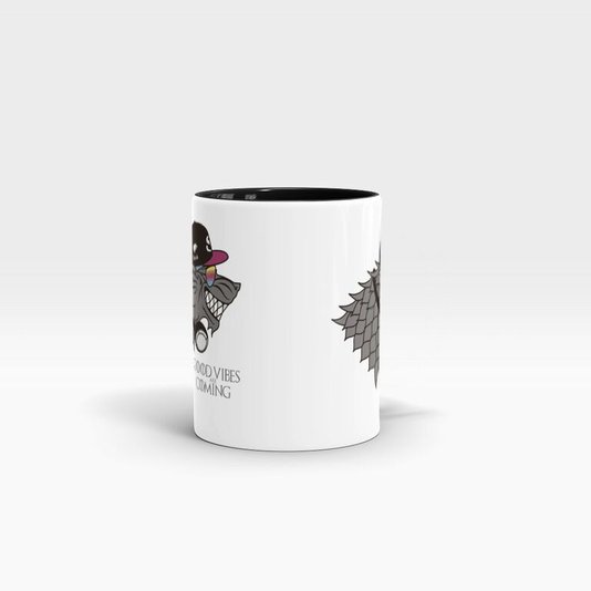 Caneca de Cerâmica Good Vibes Are Coming - Game Of Thrones - BEEK GEEK'S STUFF