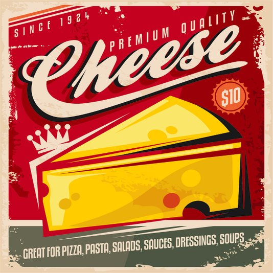 Placa Decorativa Cheese Premium Quality