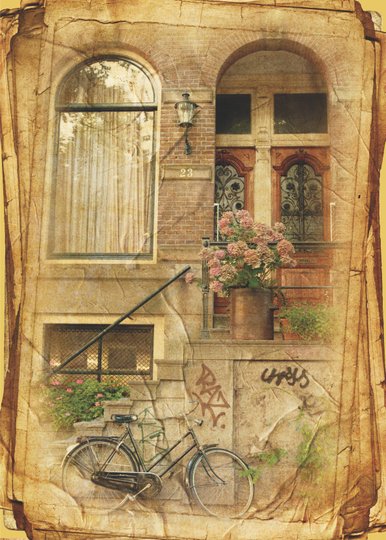 Placa Decorativa Vintage Casarão Antigo