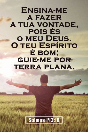 Placa Decorativa Versículo Bíblico Salmos 143:10