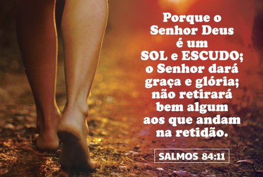 Placa Decorativa Versículo Bíblico Salmos 84:11