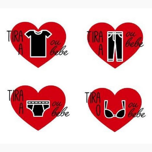 Conjunto Quatro Copos Aperitivo Jogo Strip Shot - Kathavento