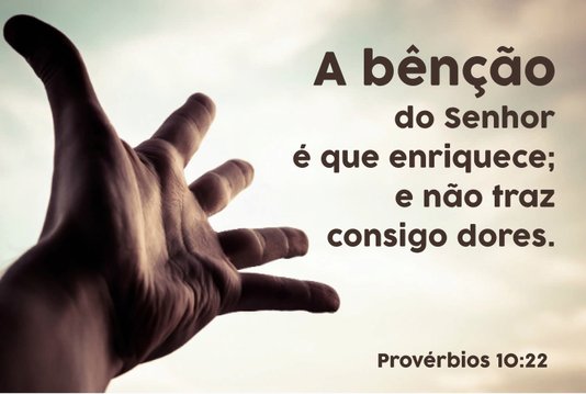Placa Decorativa Versículo Bíblico Provérbios 10:22