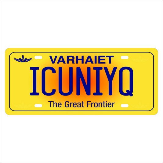 Placa Decorativa Vintage de Carro em Mdf - Varhaiet the Great Frontier