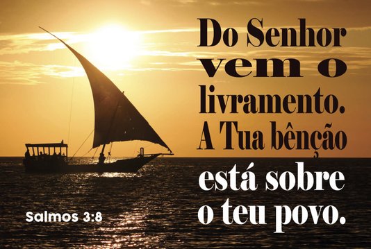 Placa Decorativa Bíblico Salmos 3:8