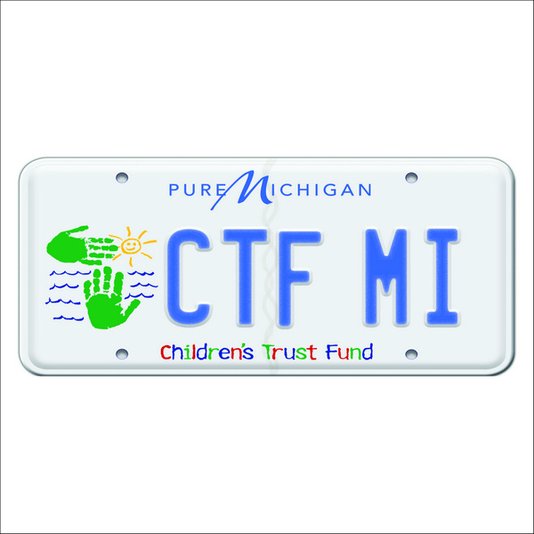 Placa Decorativa Vintage de Carro em Mdf - Pure Michigan Children's Ttrust Fund