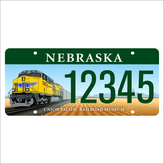 Placa Decorativa Vintage de Carro em Mdf - Nebraska