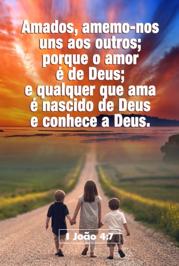 Placa Decorativa Versículo Bíblico 1 João 4:7