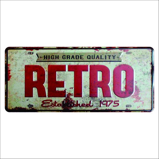 Placa Decorativa Vintage de Carro em Mdf - Retro