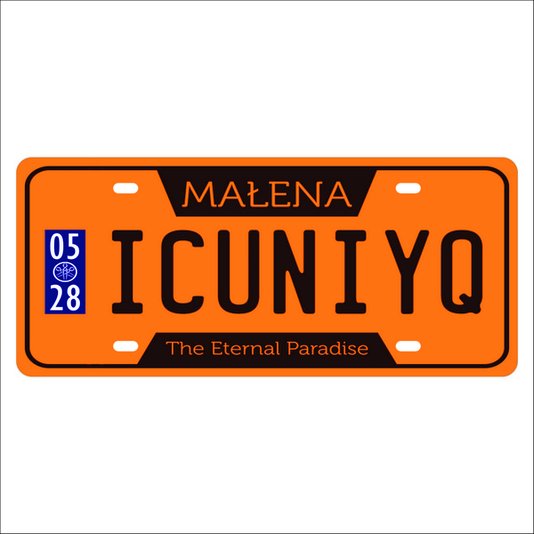 Placa Decorativa Vintage de Carro em Mdf - Malena the Eternal Paradise