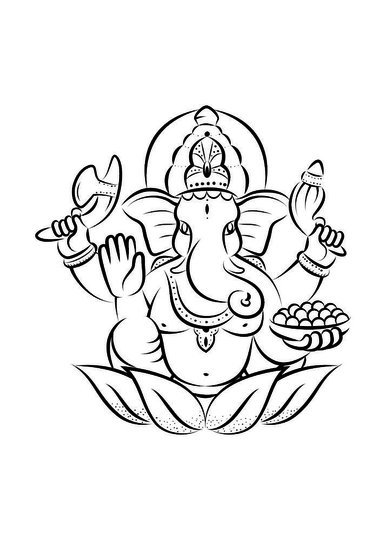 Placa Decorativa Ganesha Elefante Zen