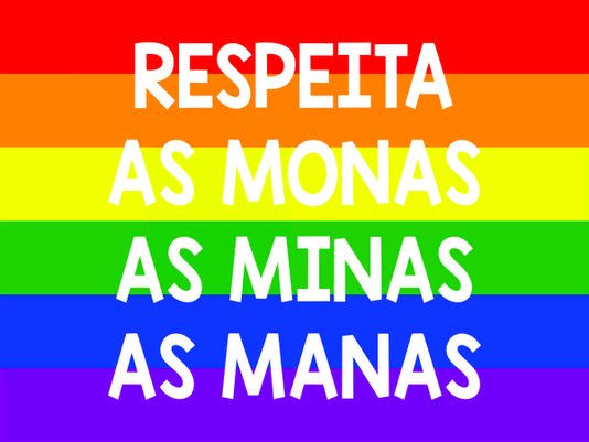 Placa Decorativa Frase Respeita as Monas as Minas as Manas