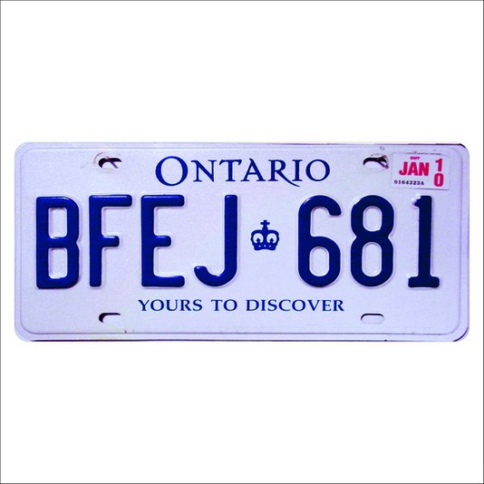 Placa Decorativa Vintage de Carro em Mdf - Ontario Yours to Discover