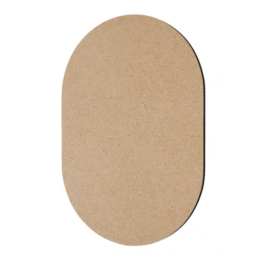 Aplique Arredondado De MDF 3mm Para Artesanato