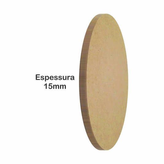 Aplique de Mdf 15mm para Artesanato em Forma Oval