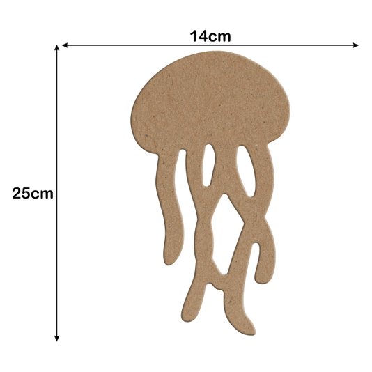 Aplique em Forma de Água Viva em Mdf