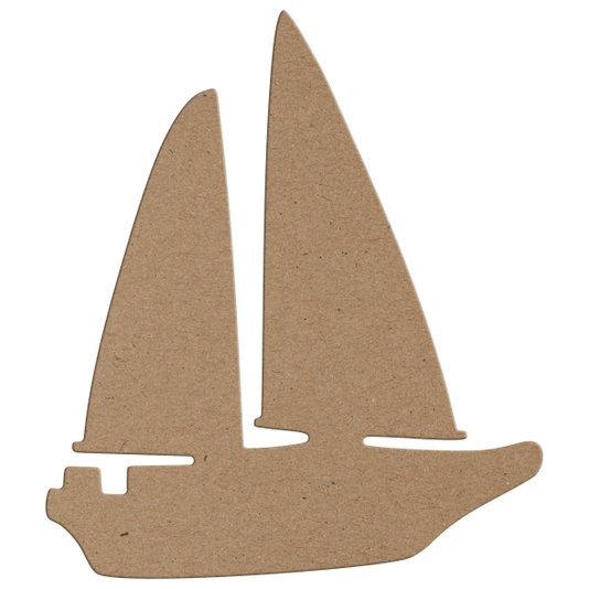 Aplique em Forma de Barco em Mdf